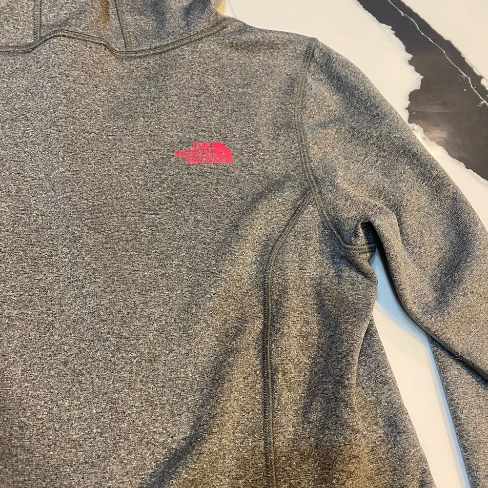 The North Face Women's Charcoal and Hot Pink Hoodie - Picture 7 of 7